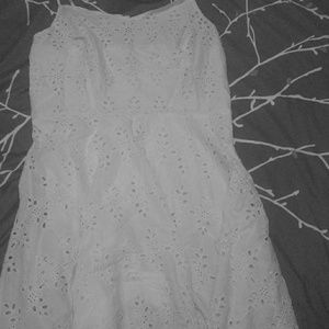 Classic white eyelet dress